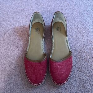 G.H. Bass & Co. Women's Red Espadrilles, size 7M